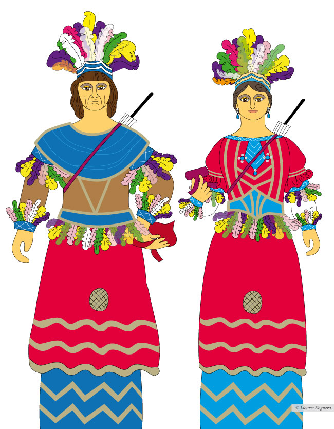 Gegants de Reus, il·lustració de Montse Noguera